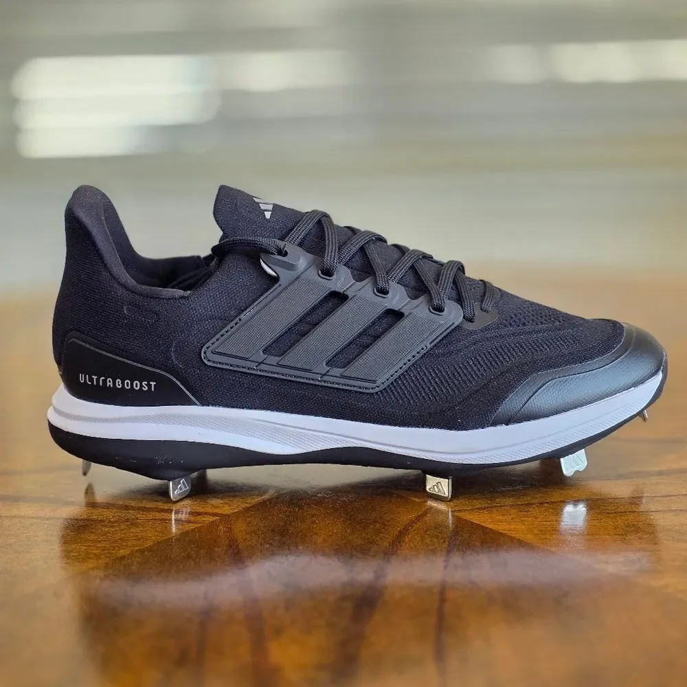 Adidas UltraBoost Light Baseball Cleats Black White NBY ID8610 Men’s 12.5 New LE